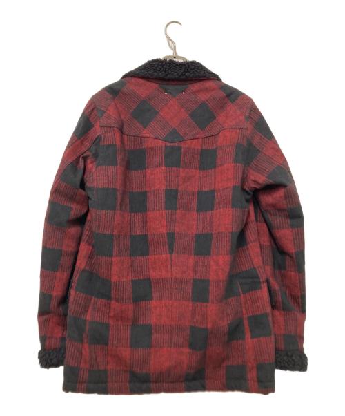 MINEDENIM（マインデニム）MINEDENIM (マインデニム) Buffalo Check Boa Ranch CT レッド×ブラック サイズ:1の古着・服飾アイテム