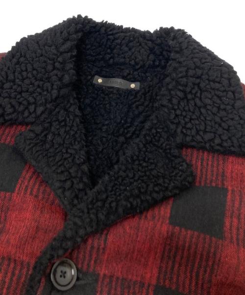MINEDENIM（マインデニム）MINEDENIM (マインデニム) Buffalo Check Boa Ranch CT レッド×ブラック サイズ:1の古着・服飾アイテム