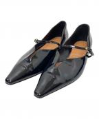 HENRI EN VARGOヘンリ エン ヴァーゴ）の古着「フラットパンプス」｜ブラック