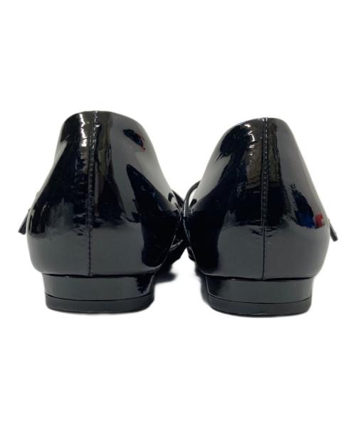 HENRI EN VARGO（ヘンリ エン ヴァーゴ）HENRI EN VARGO (ヘンリ エン ヴァーゴ) フラットパンプス ブラック サイズ:36 1/2の古着・服飾アイテム