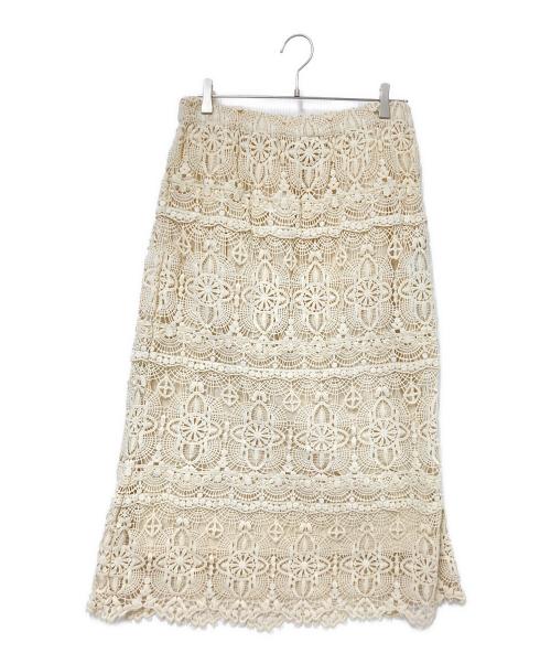JOURNAL STANDARD（ジャーナルスタンダード）JOURNAL STANDARD (ジャーナルスタンダード) レースMIXスカート ベージュ サイズ:下記参照の古着・服飾アイテム