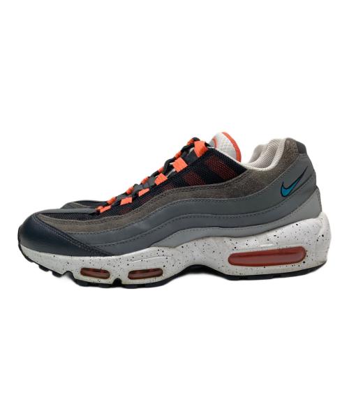 NIKE（ナイキ）NIKE (ナイキ) AIR MAX 95 BLACK/AQUAMARINE-TURF ORANGE-WHITE グレー×ホワイト サイズ:26.5㎝の古着・服飾アイテム