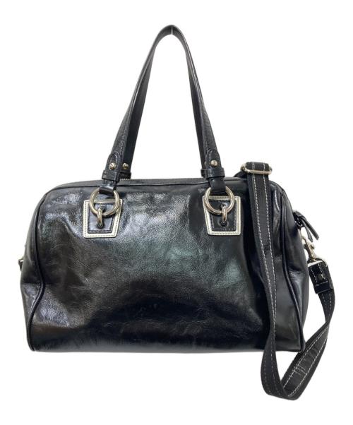 COACH（コーチ）COACH (コーチ) レザーショルダーボストンバッグ ブラック サイズ:下記参照の古着・服飾アイテム