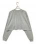 Calvin Klein (カルバンクライン) ロゴジャージーロングスリーブクロップドTシャツ グレー サイズ:M：4000円