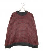 L.L.Beanエルエルビーン）の古着「80‘Sバーズアイニット」｜レッド×グレー