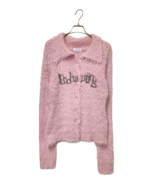 LAGUA GEM（ラグアジェム）LAGUA GEM (ラグアジェム) ロゴカーディガン ピンク サイズ:FREEの古着・服飾アイテム