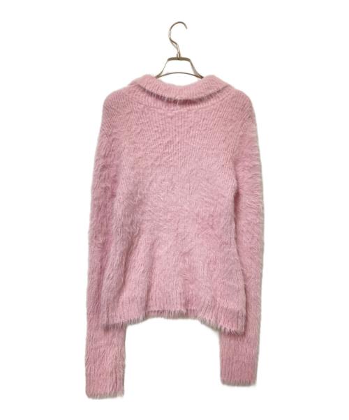 LAGUA GEM（ラグアジェム）LAGUA GEM (ラグアジェム) ロゴカーディガン ピンク サイズ:FREEの古着・服飾アイテム