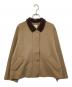 BEAMS HEART（ビームスハート）の古着「襟コーデュロイ ブルゾン」｜ベージュ×ブラウン