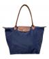 LONGCHAMP（ロンシャン）の古着「ルプリアージュトートバッグ」｜ネイビー