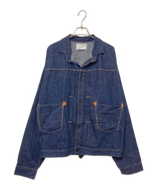 WAREHOUSE（ウエアハウス）WAREHOUSE (ウエアハウス) 1880 HEAVY LEATHER BOUND BLOUSE インディゴ サイズ:42の古着・服飾アイテム