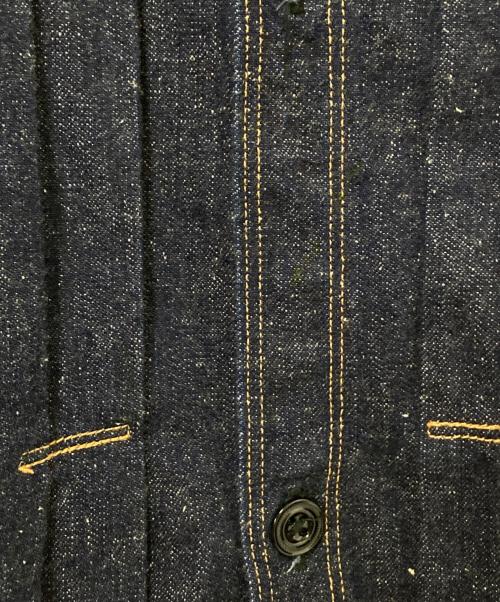 WAREHOUSE（ウエアハウス）WAREHOUSE (ウエアハウス) 1880 HEAVY LEATHER BOUND BLOUSE インディゴ サイズ:42の古着・服飾アイテム