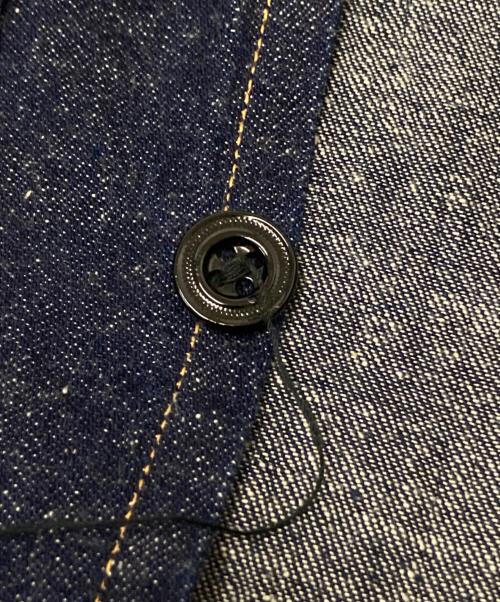 WAREHOUSE（ウエアハウス）WAREHOUSE (ウエアハウス) 1880 HEAVY LEATHER BOUND BLOUSE インディゴ サイズ:42の古着・服飾アイテム