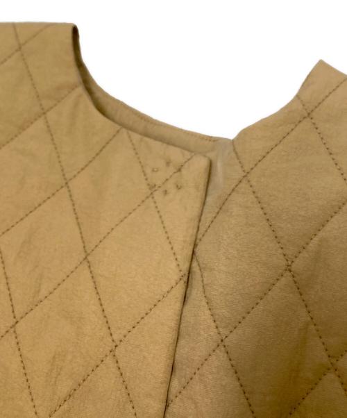 BEARDSLEY（ビアズリー）BEARDSLEY (ビアズリー) バルーン袖キルトコート ブラウン サイズ:Fの古着・服飾アイテム