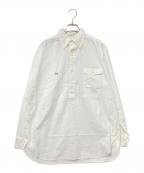 BAMBOO SHOOTSバンブーシュート）の古着「PULLOVER TREK B.D.SHIRT」｜ホワイト