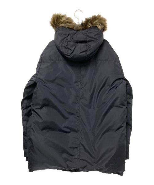 EMPORIO ARMANI（エンポリオアルマーニ）EMPORIO ARMANI (エンポリオアルマーニ) フェイクファーダウンコート ネイビー サイズ:Mの古着・服飾アイテム