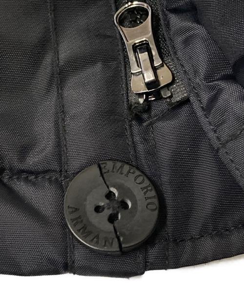 EMPORIO ARMANI（エンポリオアルマーニ）EMPORIO ARMANI (エンポリオアルマーニ) フェイクファーダウンコート ネイビー サイズ:Mの古着・服飾アイテム