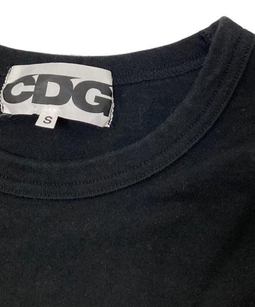 CDG（シーディージー）CDG (シーディージー) ロゴプリントTシャツ ブラック サイズ:Sの古着・服飾アイテム