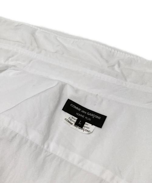 COMME des GARCONS HOMME PLUS（コムデギャルソンオムプリュス）COMME des GARCONS HOMME PLUS (コムデギャルソンオムプリュス) ベーシックシャツ ホワイト サイズ:Lの古着・服飾アイテム