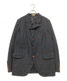 COMME des GARCONS（コムデギャルソン）の古着「ポリエステル縮絨ジャケット」｜ブラック