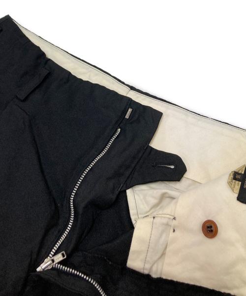 COMME des GARCONS HOMME PLUS（コムデギャルソンオムプリュス）COMME des GARCONS HOMME PLUS (コムデギャルソンオムプリュス) エステルツイル製品染加工 パンツ ブラック サイズ:Mの古着・服飾アイテム