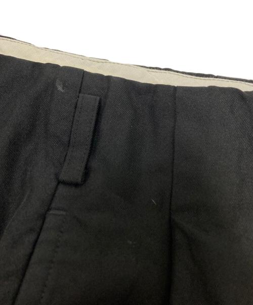 COMME des GARCONS HOMME PLUS（コムデギャルソンオムプリュス）COMME des GARCONS HOMME PLUS (コムデギャルソンオムプリュス) エステルツイル製品染加工 パンツ ブラック サイズ:Mの古着・服飾アイテム