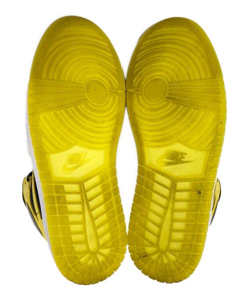 NIKE（ナイキ）NIKE (ナイキ) Air Jordan 1 Mid Se ブラック×イエロー サイズ:27.0cmの古着・服飾アイテム