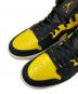 中古・古着 NIKE (ナイキ) Air Jordan 1 Mid Se ブラック×イエロー サイズ:27.0cm：6000円