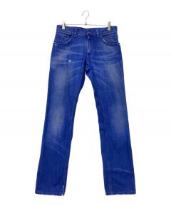 中古・古着通販】ETRO (エトロ) 刺繍デニムパンツ インディゴ サイズ