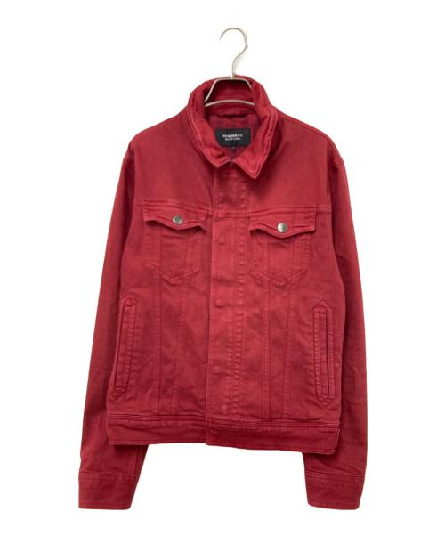 BURBERRY BLACK LABEL（バーバリーブラックレーベル）BURBERRY BLACK LABEL (バーバリーブラックレーベル) デニムジャケット レッド サイズ:Lの古着・服飾アイテム