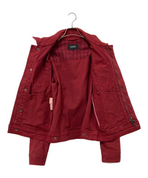 BURBERRY BLACK LABEL（バーバリーブラックレーベル）BURBERRY BLACK LABEL (バーバリーブラックレーベル) デニムジャケット レッド サイズ:Lの古着・服飾アイテム
