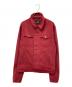 BURBERRY BLACK LABEL（バーバリーブラックレーベル）の古着「デニムジャケット」｜レッド