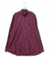 BALENCIAGA（バレンシアガ）の古着「L/S Tab Check Shirt」｜レッド×ネイビー