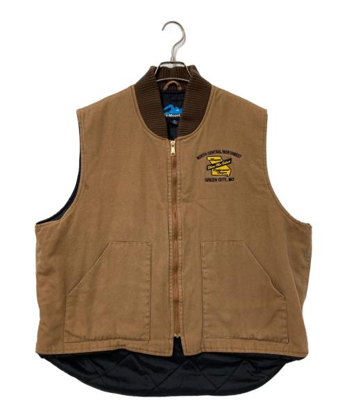 Tri Mountain（トライマウンテン）Tri Mountain (トライマウンテン) ダックベスト ブラウン サイズ:XLの古着・服飾アイテム