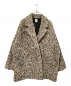 nairoナイロ）の古着「ブークレボリュームショートコート」｜ベージュ