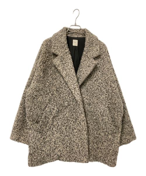 nairo（ナイロ）nairo (ナイロ) ブークレボリュームショートコート ベージュ サイズ:Fの古着・服飾アイテム