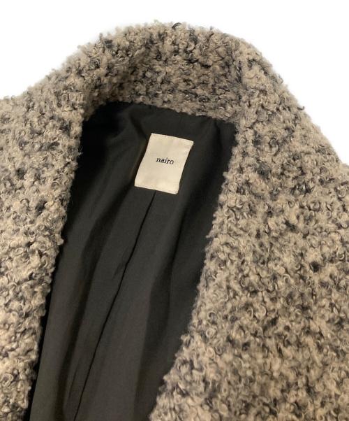nairo（ナイロ）nairo (ナイロ) ブークレボリュームショートコート ベージュ サイズ:Fの古着・服飾アイテム
