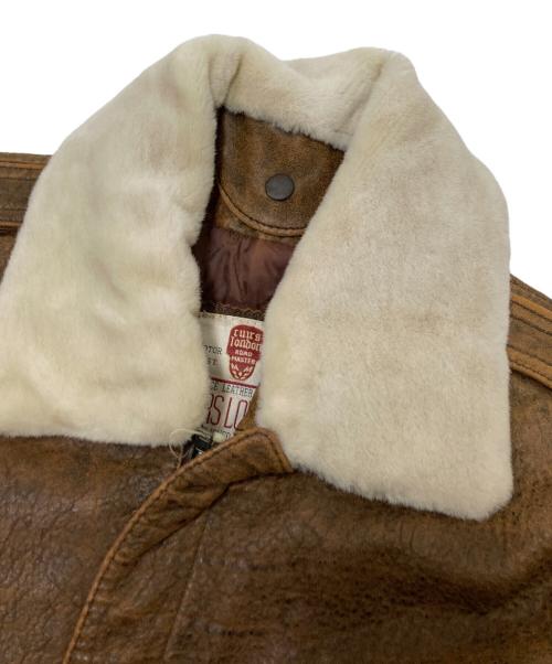 CURIS LONDON（キュイーロンドン）CURIS LONDON (キュイーロンドン) レザージャケット ブラウン サイズ:Mの古着・服飾アイテム