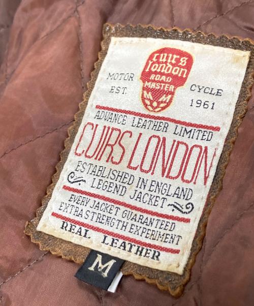 CURIS LONDON（キュイーロンドン）CURIS LONDON (キュイーロンドン) レザージャケット ブラウン サイズ:Mの古着・服飾アイテム