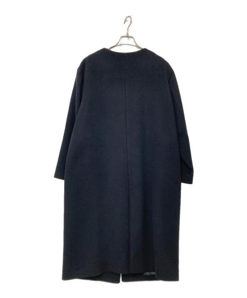 JOURNAL STANDARD relume（ジャーナルスタンダード レリューム）JOURNAL STANDARD relume (ジャーナルスタンダード レリューム) SUPER140Sウールノーカラーコート ブラック サイズ:36の古着・服飾アイテム