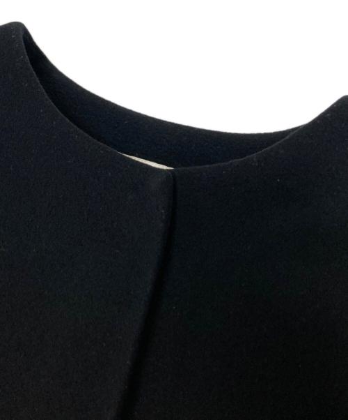 JOURNAL STANDARD relume（ジャーナルスタンダード レリューム）JOURNAL STANDARD relume (ジャーナルスタンダード レリューム) SUPER140Sウールノーカラーコート ブラック サイズ:36の古着・服飾アイテム