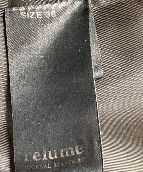 JOURNAL STANDARD relume（ジャーナルスタンダード レリューム）JOURNAL STANDARD relume (ジャーナルスタンダード レリューム) SUPER140Sウールノーカラーコート ブラック サイズ:36の古着・服飾アイテム