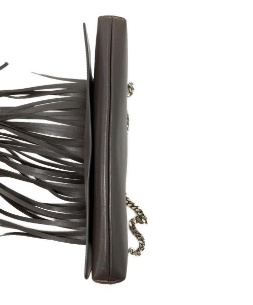 MICHAEL KORS（マイケル・コース）MICHAEL KORS (マイケル・コース) フリンジショルダーバッグ ブラウン サイズ:下記参照の古着・服飾アイテム