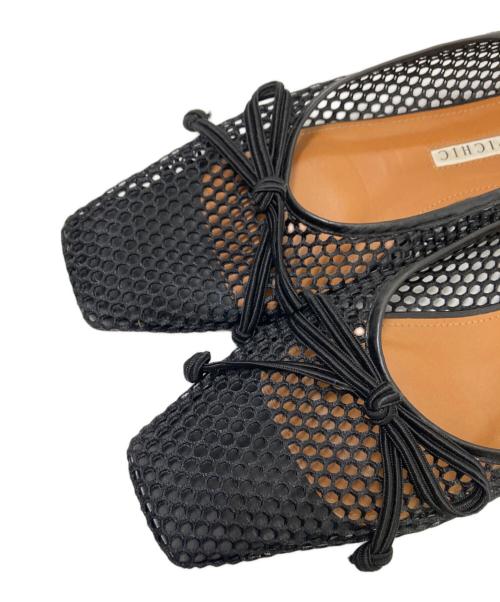 Pippichic（ピッピシック）Pippichic (ピッピシック) メッシュパンプス ブラック サイズ:37 1/2の古着・服飾アイテム