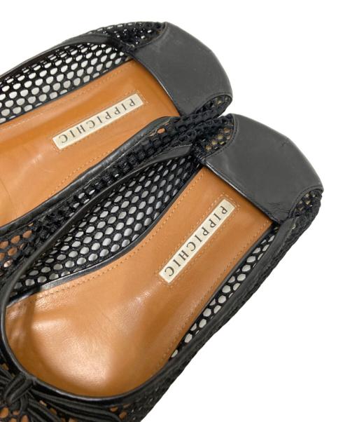 Pippichic（ピッピシック）Pippichic (ピッピシック) メッシュパンプス ブラック サイズ:37 1/2の古着・服飾アイテム
