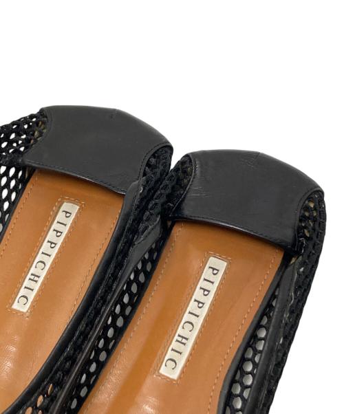 Pippichic（ピッピシック）Pippichic (ピッピシック) メッシュパンプス ブラック サイズ:37 1/2の古着・服飾アイテム