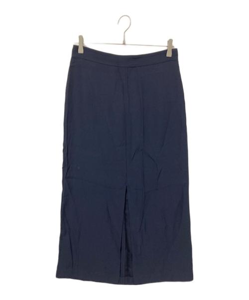 DEUXIEME CLASSE（ドゥーズィエム クラス）DEUXIEME CLASSE (ドゥーズィエム クラス) Front-Split サテン ミディスカート ブラック サイズ:36の古着・服飾アイテム