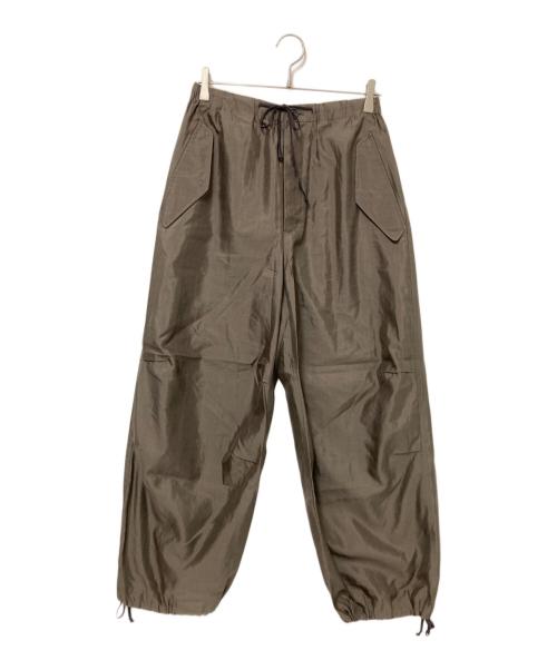 INSCRIRE（アンスクリア）INSCRIRE (アンスクリア) イージーシルクパンツ オリーブ サイズ:34の古着・服飾アイテム