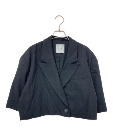 中古・古着通販】CLANE (クラネ) CROPPED TAILRED JACKET ブラック