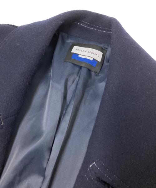 MAISON SPECIAL（メゾンスペシャル）MAISON SPECIAL (メゾンスペシャル) カットオフステッチコート ネイビー サイズ:01の古着・服飾アイテム