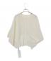 SOEJU (ソージュ) コットン混2WAYケープスタイルニット ホワイト サイズ:M 未使用品：5000円